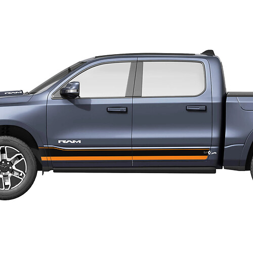 Side Rocker Panel Doors Stripes for Dodge RAM 1500 REV Vinyl Decals Stickers Graphics