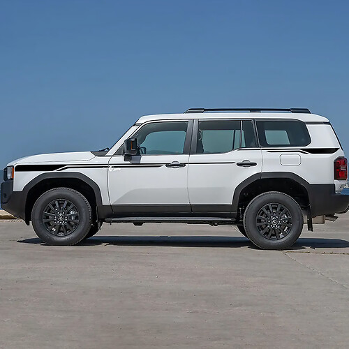 Toyota Land Cruiser Side Doors Accent Stripes Decals Vinyl Stickers Graphic