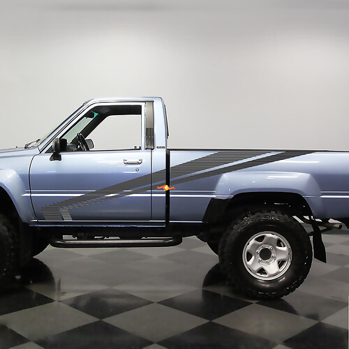 Classic Toyota Pickup Truck Hilux SR5 Side Stripes Vinyl Decals Stickers