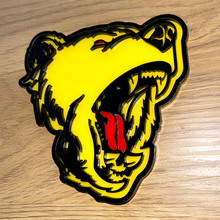 Bear Grizzly red tongue 3D Badge Fender Tailgate Badges Emblem 4