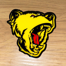 Bear Grizzly red tongue 3D Badge Fender Tailgate Badges Emblem 5