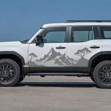 Toyota Land Cruiser Side Doors Mountains Landscape Style Decals Vinyl Stickers Graphic 2