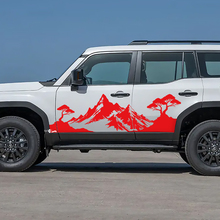Toyota Land Cruiser Side Doors Mountains Landscape Style Decals Vinyl Stickers Graphic 3