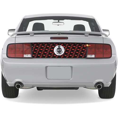 Rear Trunk Ford Mustang GT Vinyl Stickers Decals Graphics 2