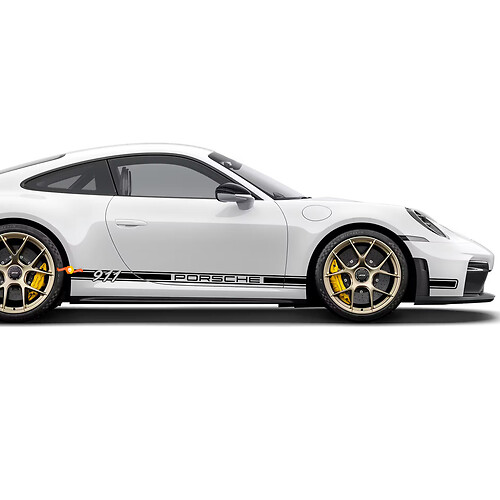 Porsche 911 ପାଇଁ Side Rocker Stripes କିଟ ଡିକାଲ୍ ଷ୍ଟିକର୍

