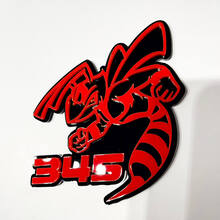 Hornet Bee 345 3D Badge - Custom Fender Grille Tailgate Badges Emblem for Cars & Trucks 6