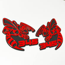 Hornet Bee 345 3D Badge - Custom Fender Grille Tailgate Badges Emblem for Cars & Trucks 2 4
