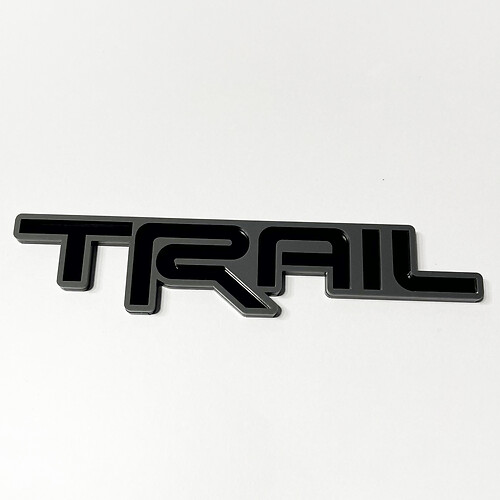 TRAIL 3D Badge – Custom Fender Tailgate Front Grille Badges Emblem for Toyota TRD 2