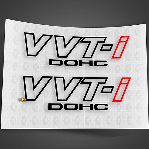 vvt-i vvti Dohc Decal Sticker for Toyota Celica Scion tc xB Matrix