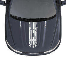 Hood Central Modern Stripes for Dodge RAM 1500 REV Vinyl Decals Stickers Graphics 2