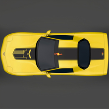 Chevy Corvette C5 Hood Decal Stripes Jake Skull 2