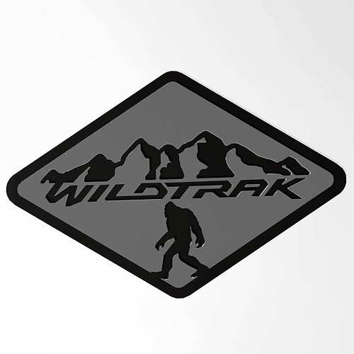 Bronco Wildtrak Bigfoot Yeti Sasquatch Fender Badges Tailgate Emblem 3D Badge