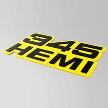 345 Hemi 3D Badge - Custom Fender Grille Tailgate Badges Emblem 2