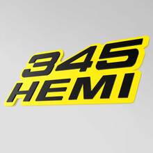 345 Hemi 3D Badge - Custom Fender Grille Tailgate Badges Emblem 3