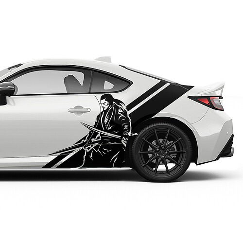 Japan Samurai Doors Side Stripes Graphics Decals Stickers for Toyota GR86 Supra