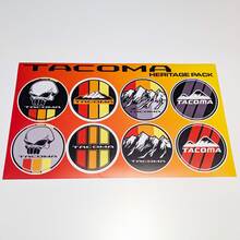 Tacoma Heritage Retro Vintage Old Style Sticker Pack Decals Graphics Racing Stripes for Toyota
 4