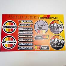 4runner Heritage Retro Vintage Old Style Sticker Pack Decals Graphics Racing Stripes for Toyota
 2
