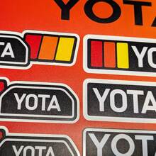 Yota Heritage Retro Vintage Old Style Sticker Pack Decals Graphics for Toyota 2
