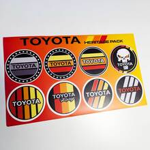 Toyota Heritage Retro Vintage Old Style Sticker Pack Decals Graphics 2 3