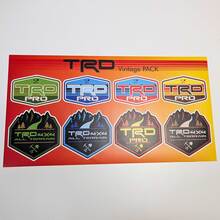 TRD Heritage Retro Vintage Old Style Sticker Pack Decals Graphics 2