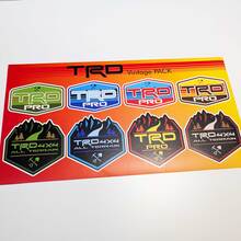TRD Heritage Retro Vintage Old Style Sticker Pack Decals Graphics 3