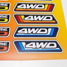 4WD Heritage Retro Vintage Old Style Sticker Pack Decals Graphics for Toyota Trucks 3