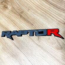 Raptor Red R 3D Badge Fender Tailgate Badges Emblem 6