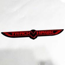 Trackhawk 3D Badge - Custom Fender Emblem for Jeep Trackhawk Red vs Black 6