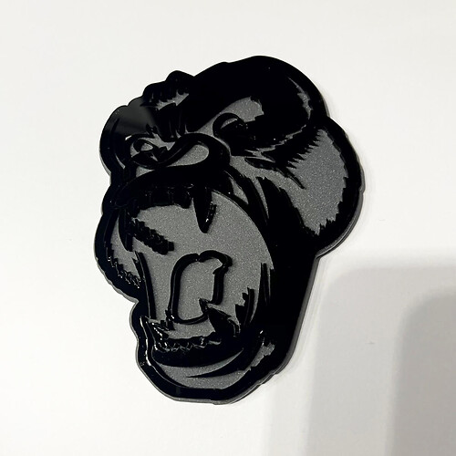 Custom 3D Badge Angry Gorilla Fender Tailgate Front Grille Badges Emblem