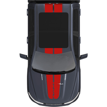 Hood and Roof Dual Central Stripes for Dodge RAM 1500 REV Vinyl Decals Stickers Graphics 2 3