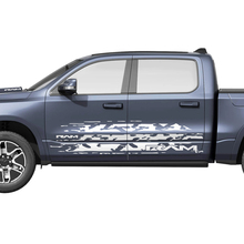 Splash Distressed Side Doors Truck Vinyl Decals Stickers Graphics for Dodge RAM 1500 REV
 2