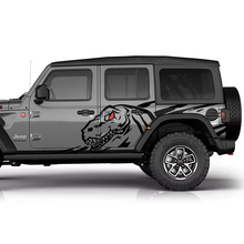 Jeep Wrangler T-Rex Side Splash Vinyl decal sticker Graphics kit 2