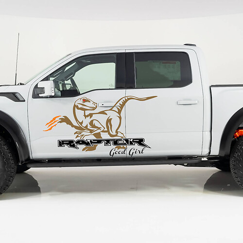 Ford F-150 Raptor Good Girl Side Doors Splash Graphics side decal Stickers