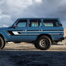 Retro Stripes ପକା ଦ୍ୱାର ଭିନାଇଲ ଡିକାଲ୍ସ ଷ୍ଟିକର୍‌ଗୁଡ଼ିକ 1988 ଟୋୟୋଟା ଲ୍ୟାଣ୍ଡ କ୍ରୁଜ଼ର୍‌ପାଇଁ।
 2