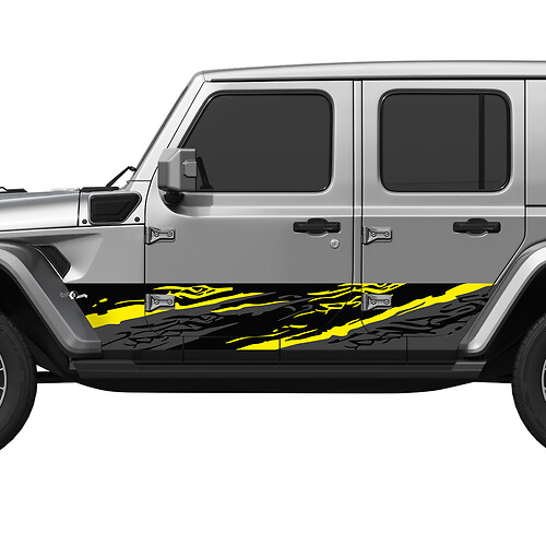 Camo Splash Wrap Side Doors Vinyl decal sticker fit Jeep Wrangler