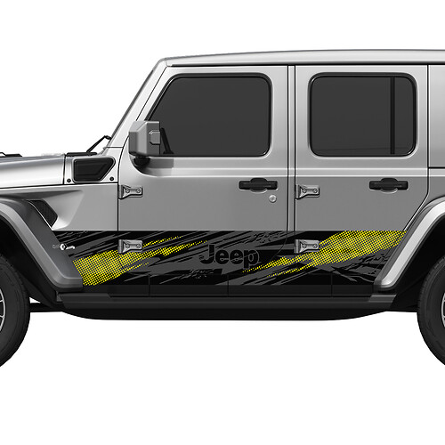 Camo Splash Wrap Side Doors Vinyl decal sticker fit Jeep Wrangler 5