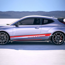 Side Racing Stripes Vinyl Stickers Decal fit to Hyundai Veloster 3 3