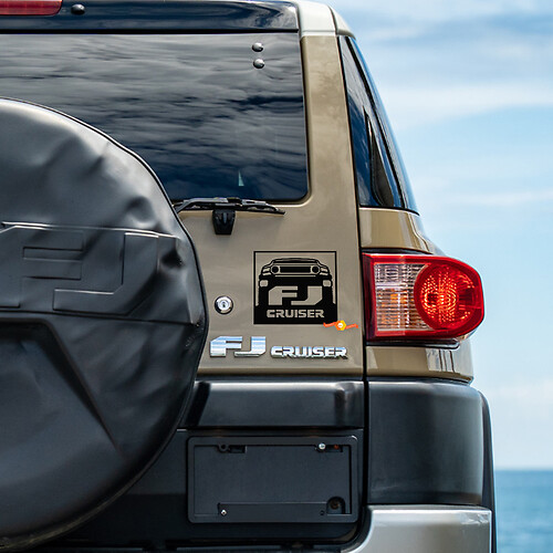 Toyota FJ Cruiser Decal Sticker - Custom Off-Road Graphics