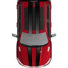 Dual Stripes Dot Gradient Vinyl Decals Stickers Graphics for Dodge RAM 1500 TUNGSTEN 3