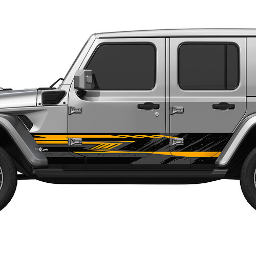 Camo Lines Splash Wrap Side Doors Vinyl decal sticker fit Jeep Wrangler