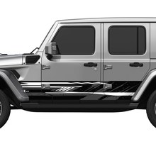 Camo Lines Splash Wrap Side Doors Vinyl decal sticker fit Jeep Wrangler 3