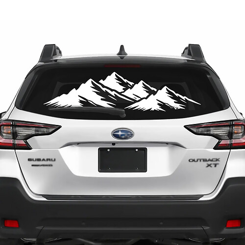 Rear Window Mountains Vinyl Sticker Decal Graphic for Suba Outback