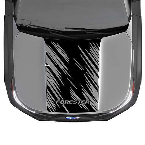 Hood Vinyl Sticker Decal Graphic for Suba Forester