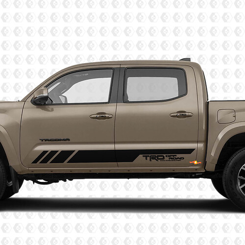 Custom Text for TRD PRO Doors Vinyl Decal Sticker for Toyota Tacoma Tundra +  handles TRD decals