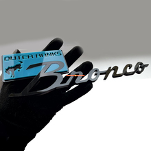 Bronco Outer Banks Fender Badges Tailgate Emblem 3D Badge Blue vs Black 6