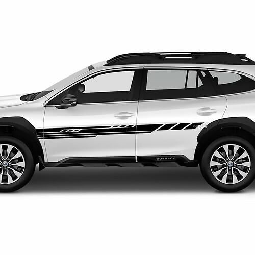 Side Doors Modern Stripes Vinyl Sticker Decal Graphic for Suba Outback
