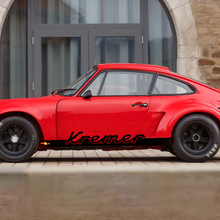 Porsche 911 Carrera Custom Name Stripes Side Decal Sticker 2 colors
 3