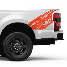 Bed Side Splash Grunge Skin Style Decal Kit Vinyl Sticker Set Side Graphics 3