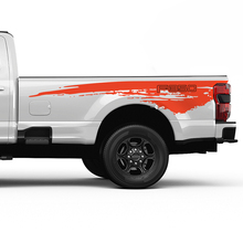 Ford F350 Bed Side Splash Grunge Decal Kit Vinyl Sticker Set Side Graphics 3