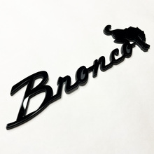 Bronco Fender Badges Tailgate Emblem 3D Badge Grey vs Black 2